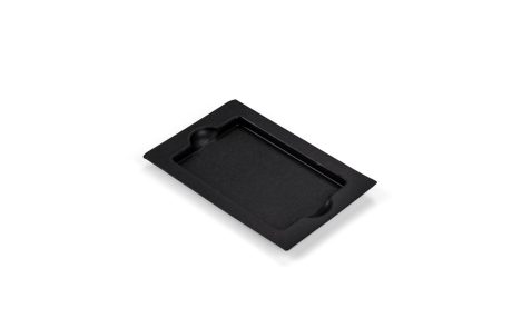 Schwarzes-Formfaser-Tablett