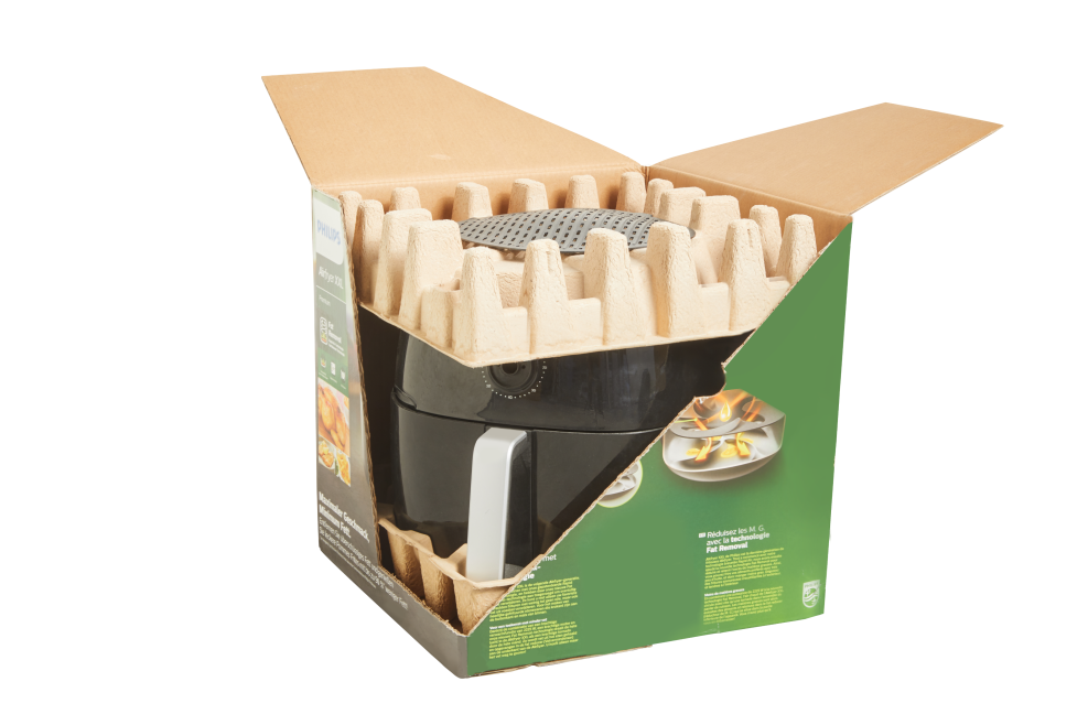 Moulded pulp air fryer box packaging Moulded pulp air fryer box packaging