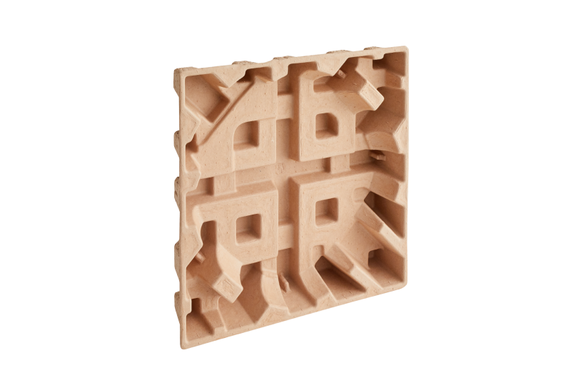 moulded-pulp-packaging-tricor-sample-product Sample image of a moulded pulp protective packaging.