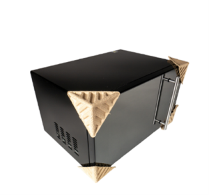 Molded pulp edge protectors providing sustainable product protection